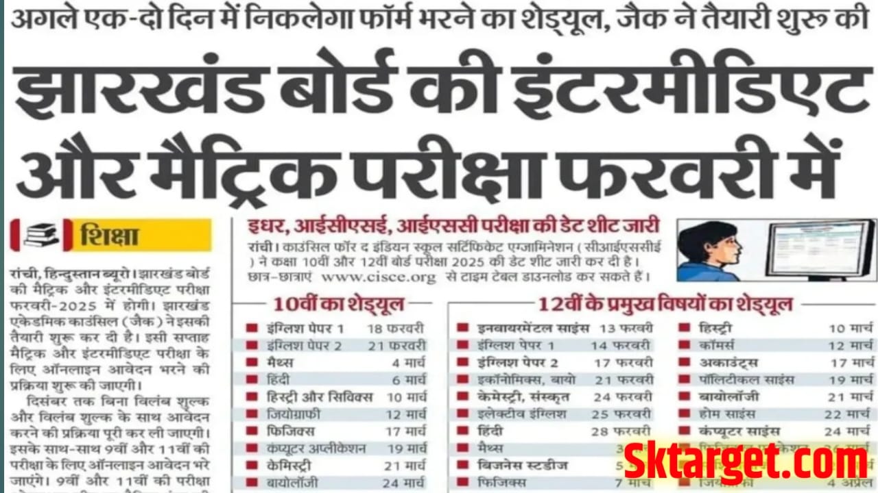 JAC Class 10th Exam Date 2026 Out